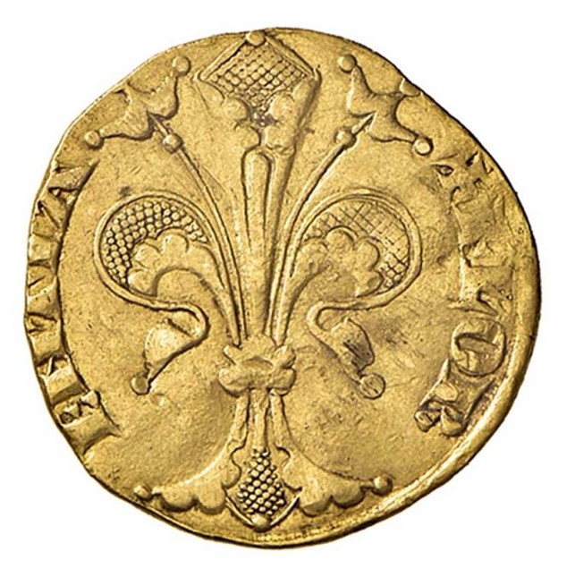 Il fiorino, una delle prime monete d'oro coniata dopo la caduta dell'Impero Romano in Italia